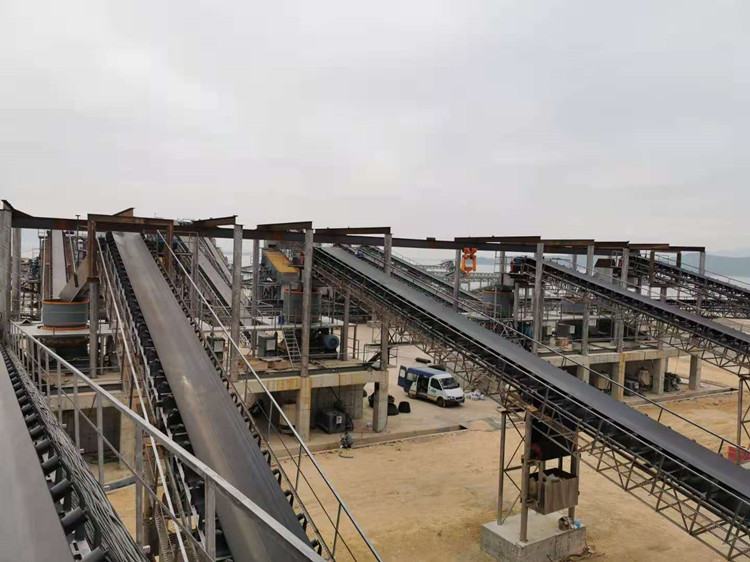 雙金機械客戶石料生產線現場